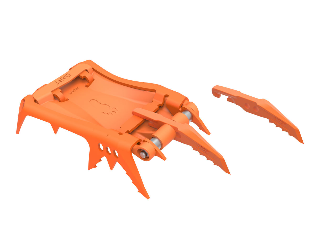 DART Front Sections DART crampon front sections, adaptable to most Petzl crampons