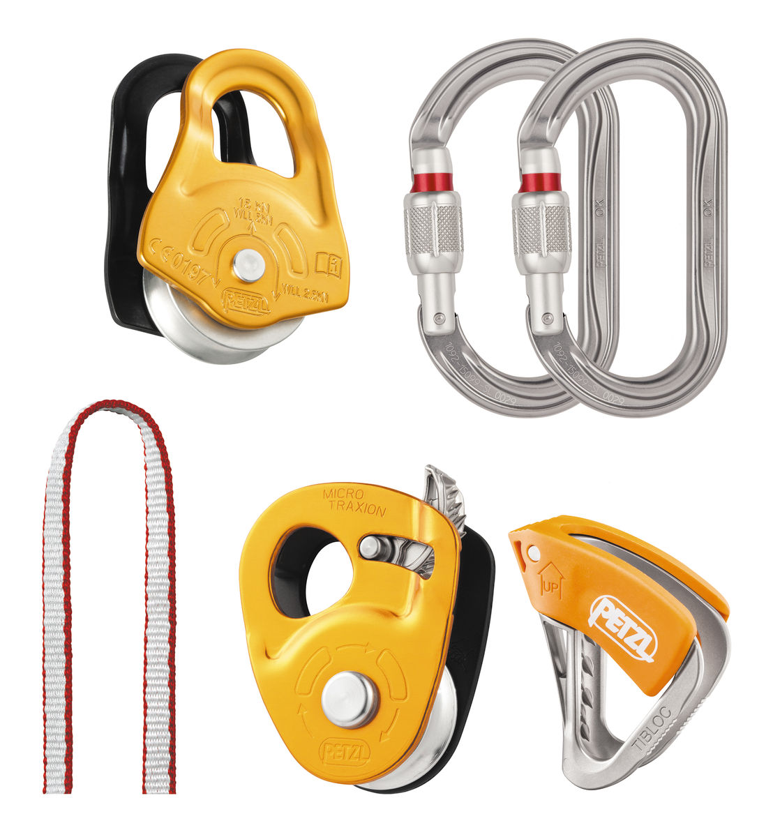 CREVASSE RESCUE KIT Kit for hauling and self-rescue from crevasses