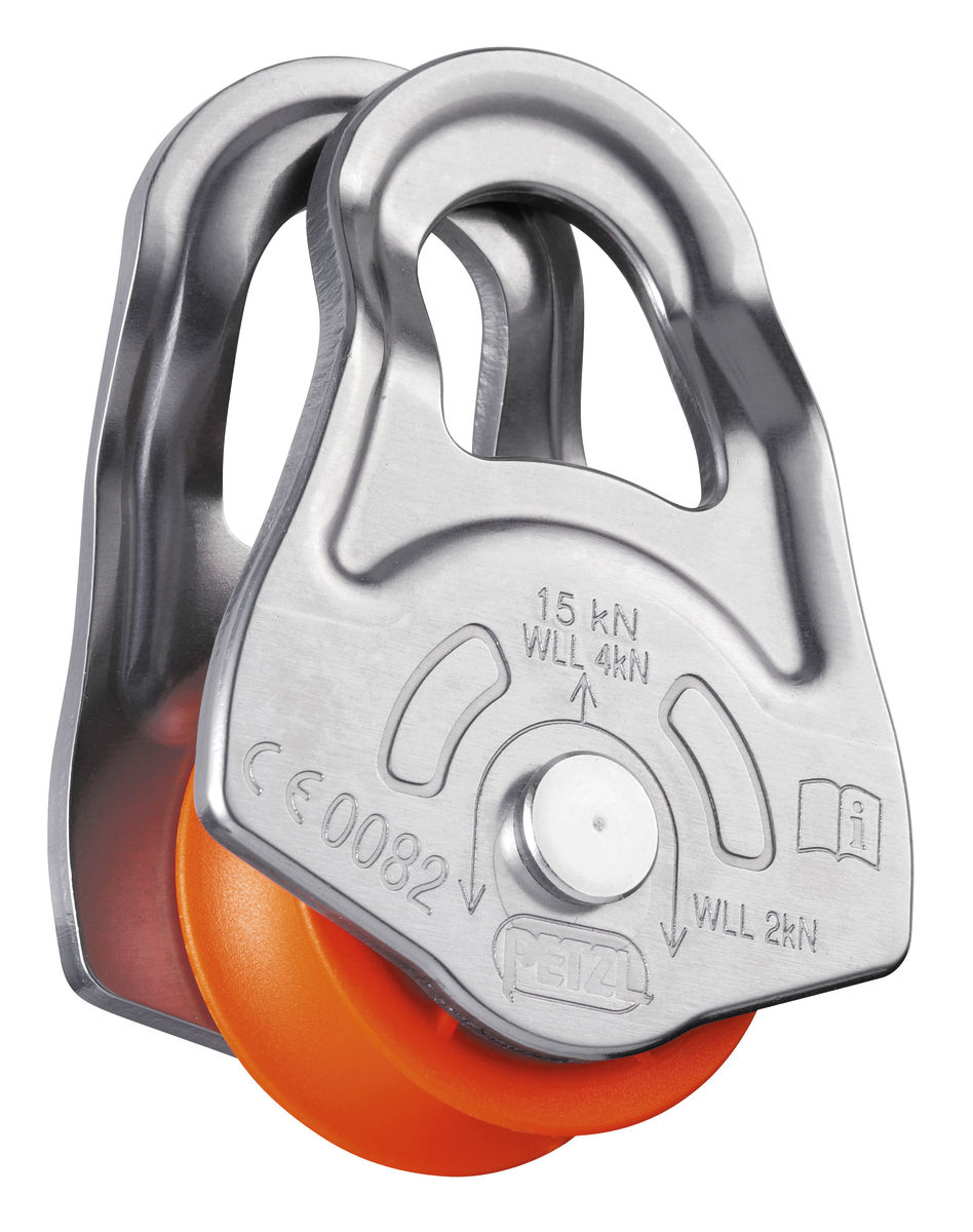 OSCILLANTE Emergency pulley with moving side plates