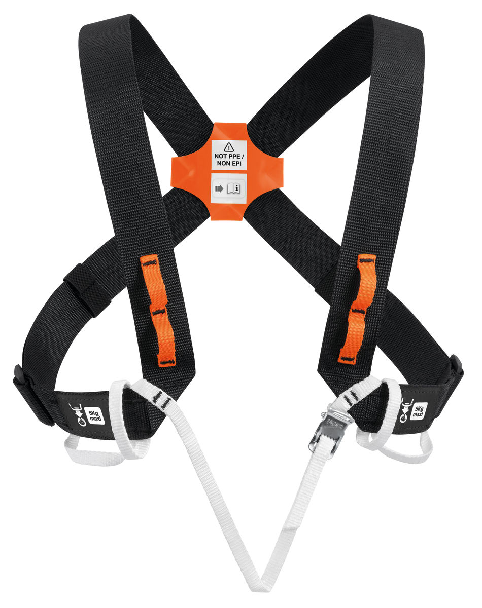 EXPLO Shoulder straps for positioning a CROLL, with gear loops