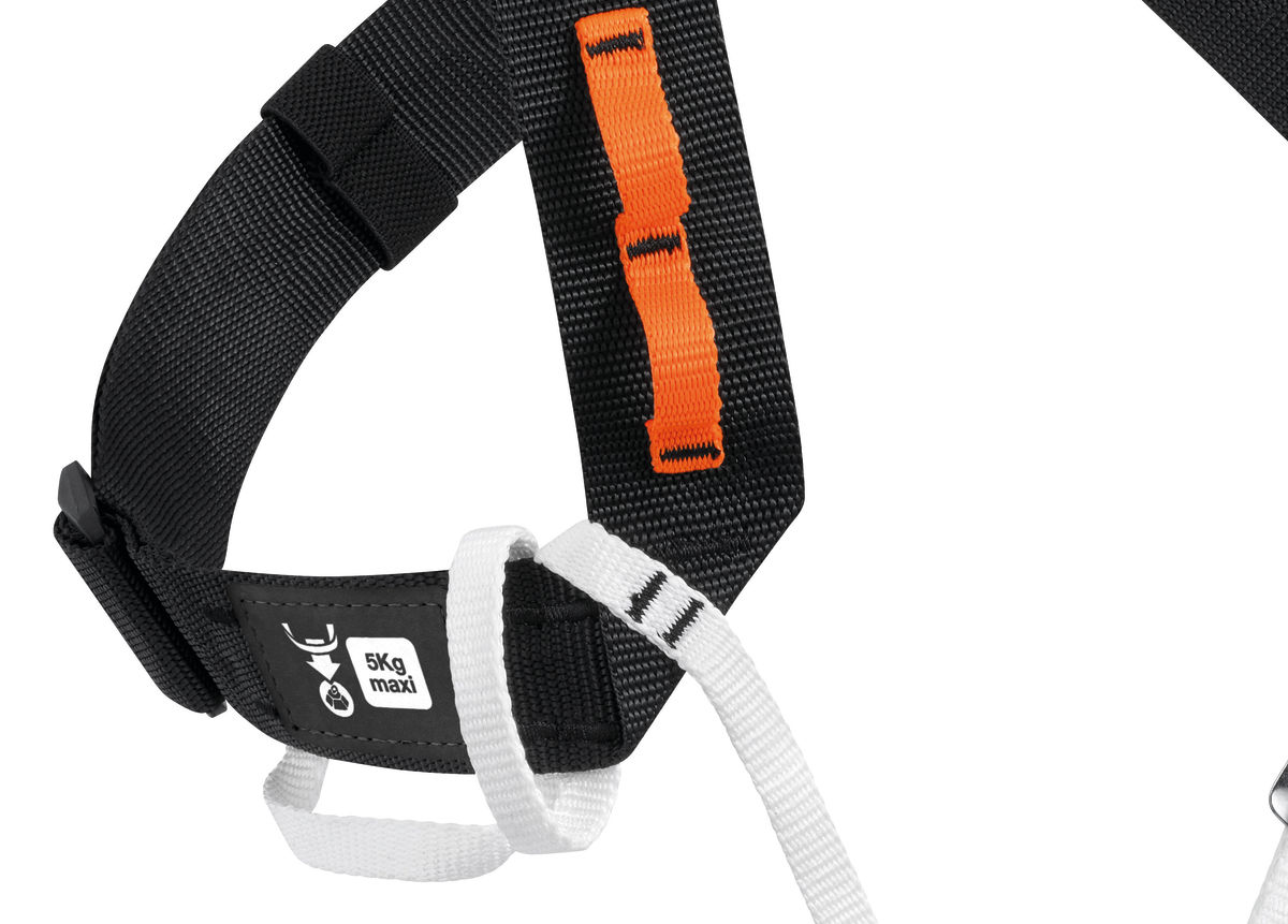 EXPLO Shoulder straps for positioning a CROLL, with gear loops