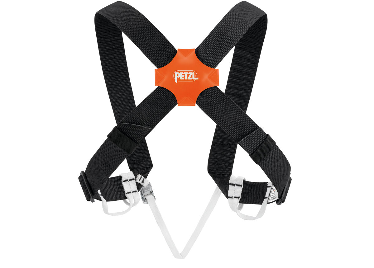 EXPLO Shoulder straps for positioning a CROLL, with gear loops
