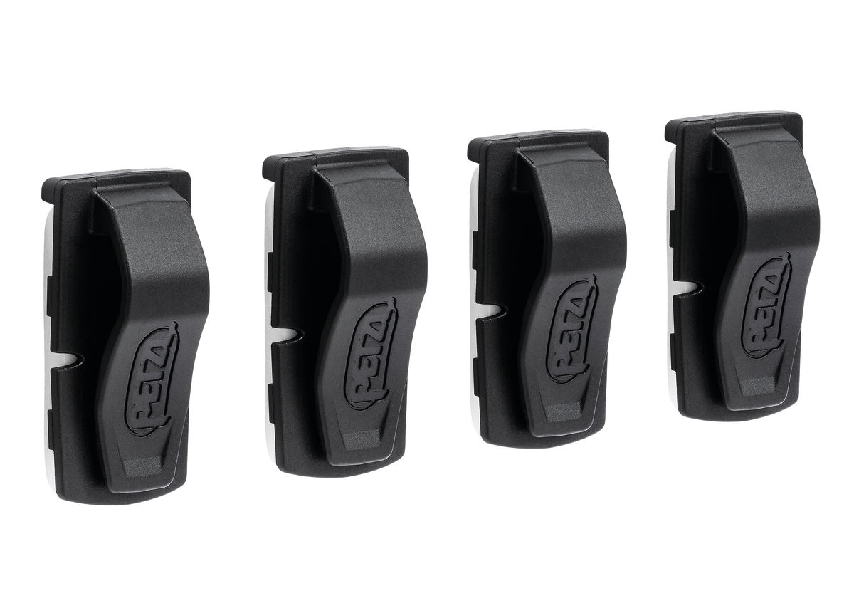 UNI ADAPT Adhesive clip for mounting a Petzl headlamp on a variety of helmet types (pack of 4)