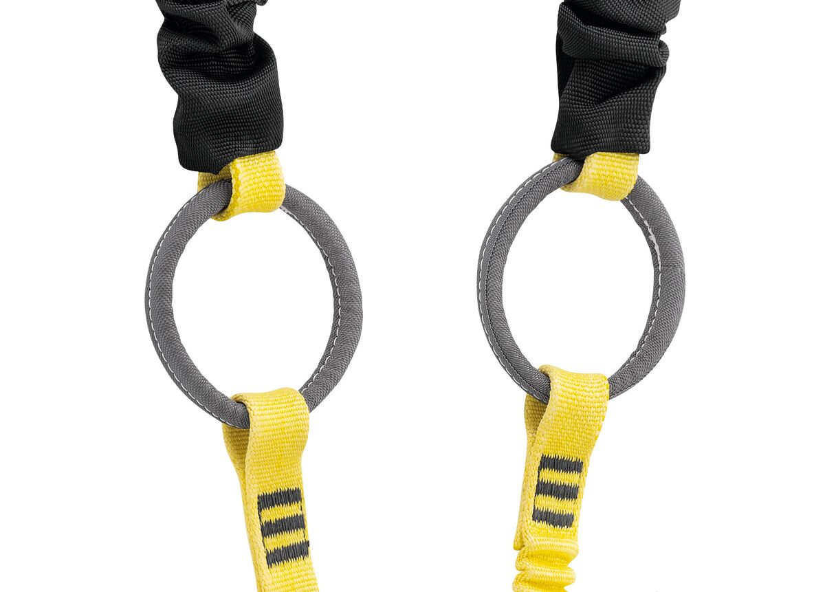 ABSORBICA®-Y TIE-BACK Double lanyard with integrated intermediate tie-back rings and energy absorber