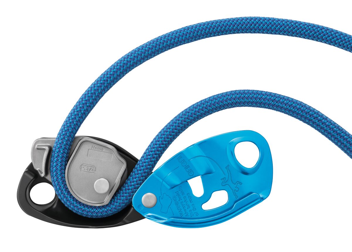 GRIGRI® Compact and versatile belay device with cam-assisted blocking for lead and top rope climbing