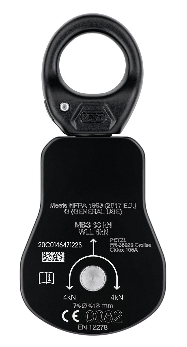 SPIN L1 Very high efficiency single pulley with swivel