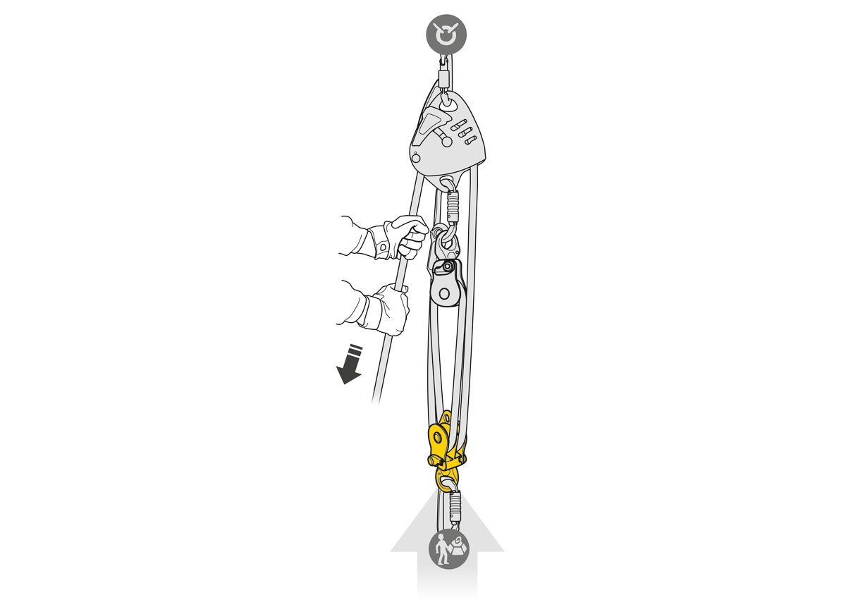 SPIN L2 Very high efficiency double pulley with swivel
