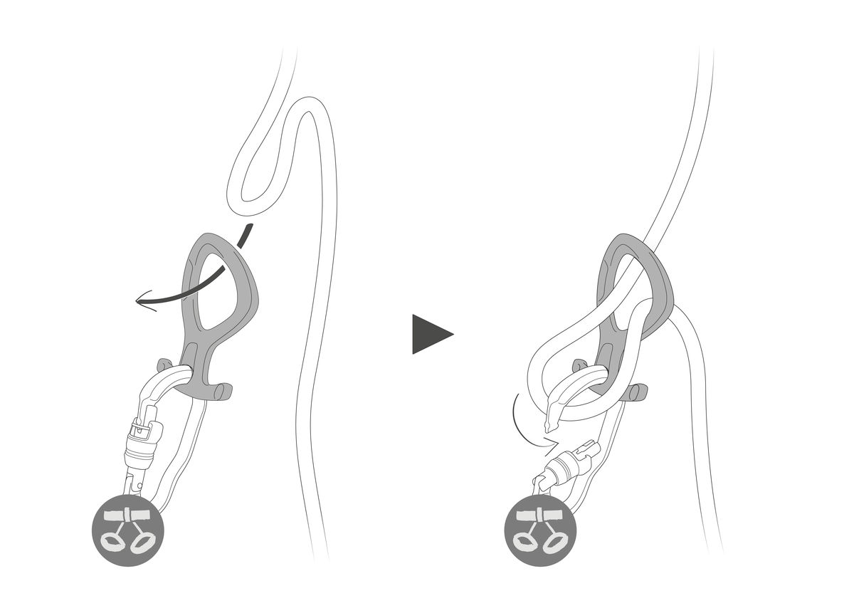 PIRANA CLUB Adjustable friction descender for canyoning