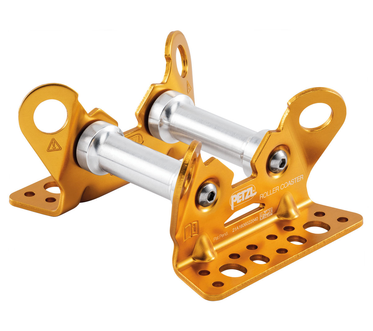 ROLLER COASTER Reversible rope protector on bearings for a moving rope