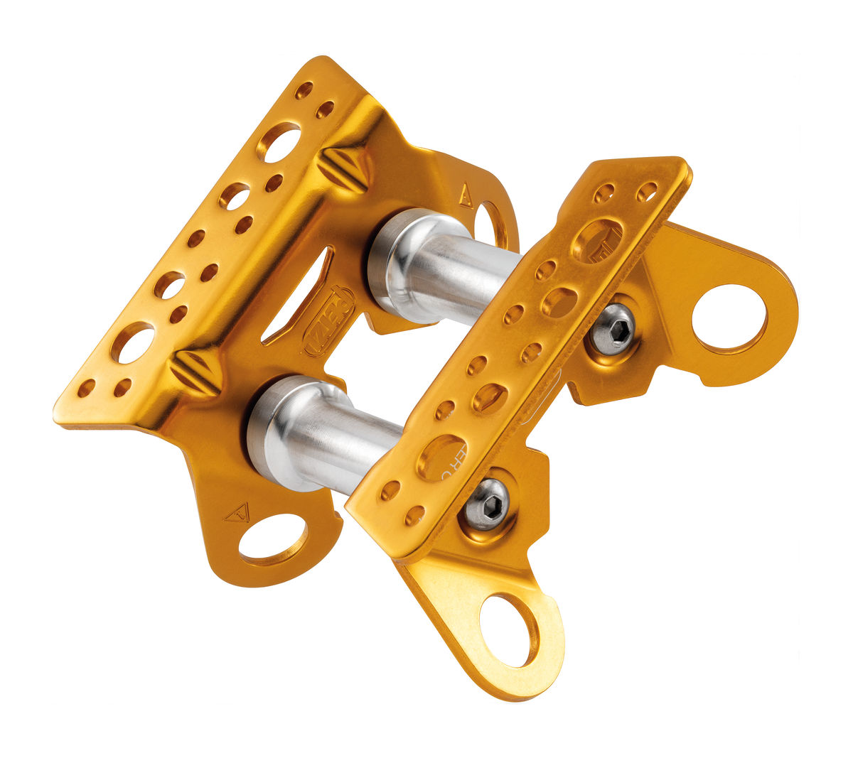 ROLLER COASTER Reversible rope protector on bearings for a moving rope