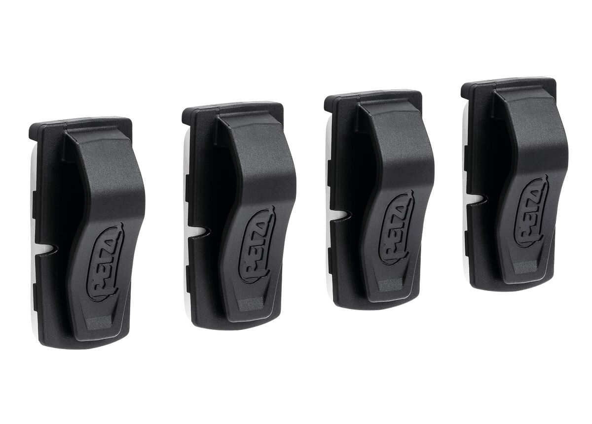 UNI ADAPT Adhesive clip for mounting a Petzl headlamp on a variety of helmet types (pack of 4)