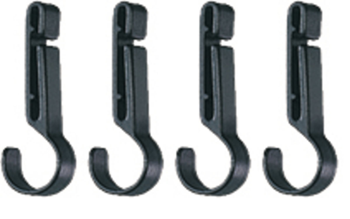 CROCHLAMP S Headlamp clips for thin-edged helmets (pack of 4)