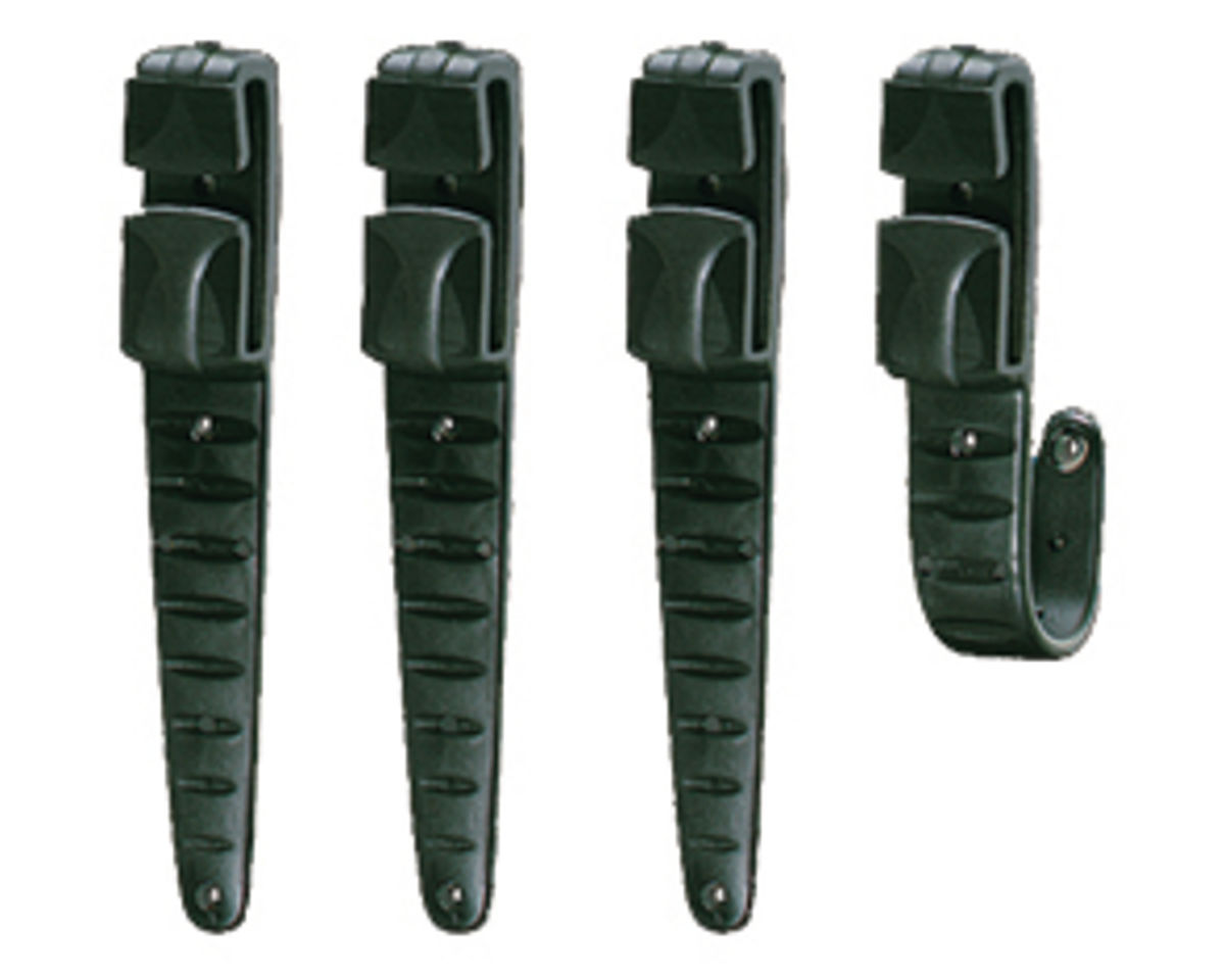 CROCHLAMP L Headlamp clips for thick-edged helmets (pack of 4)